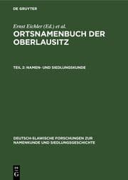 Cover von Namen- und Siedlungskunde
