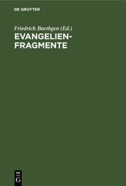 Cover von Evangelienfragmente