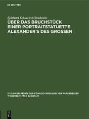 Cover von Über das Bruchstück einer Portraitstatuette Alexander's des Grossen