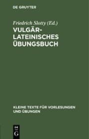 Cover von Vulgärlateinisches Übungsbuch