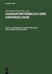 Cover von Strafzumessung - Unlauterer Wettbewerb