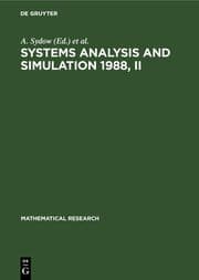 Cover von Systems Analysis and Simulation 1988, II