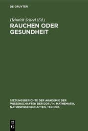 Cover von Rauchen oder Gesundheit