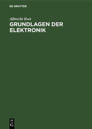 Cover von Grundlagen der Elektronik