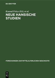 Cover von Neue Hansische Studien