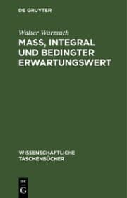 Cover von Maß, Integral und bedingter Erwartungswert