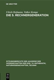 Cover von Die 5. Rechnergeneration