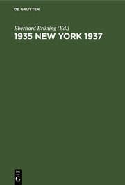 Cover von 1935 New York 1937