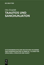 Cover von Taautos und Sanchunjaton