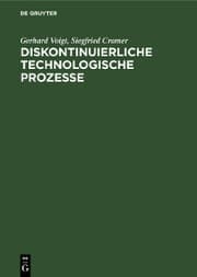 Cover von Diskontinuierliche technologische Prozesse