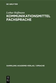 Cover von Kommunikationsmittel Fachsprache