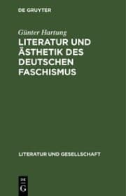 Cover von Literatur und Ästhetik des deutschen Faschismus