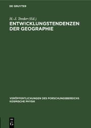Cover von Entwicklungstendenzen der Geographie