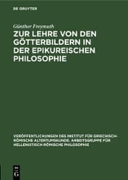 Cover von Zur Lehre von den Götterbildern in der epikureischen Philosophie