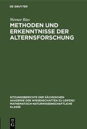 Cover von Methoden und Erkenntnisse der Alternsforschung