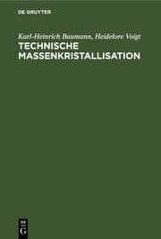 Cover von Technische Massenkristallisation