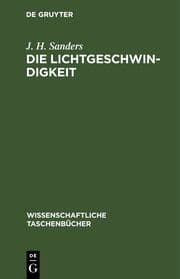 Cover von Die Lichtgeschwindigkeit