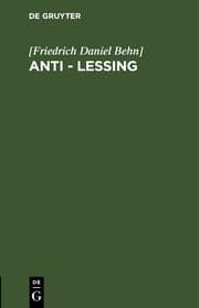 Cover von Anti - Leßing
