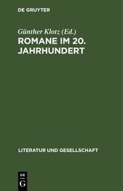 Cover von Romane im 20. Jahrhundert