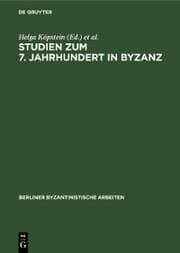 Cover von Studien zum 7. Jahrhundert in Byzanz