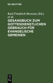 Cover von Gesangbuch zum gottesdienstlichen Gebrauch für evangelische Gemeinen