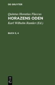 Cover von Quintus Horatius Flaccus: Horazens Oden. Buch 3,4