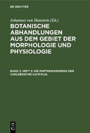 Cover von Die Parthenogenesis der Caelebogyne ilicifolia
