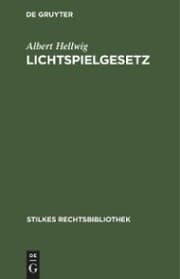 Cover von Lichtspielgesetz