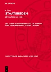 Cover von Über den Oberbefehl des Cn. Pompeius. Über das Ackergesetz. Gegen L. Catilina