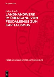 Cover von Landhandwerk im Übergang vom Feudalismus zum Kapitalismus