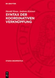 Cover von Syntax der koordinativen Verknüpfung