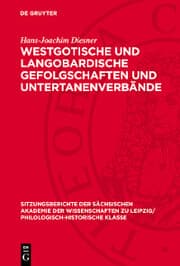 Cover von Westgotische und langobardische Gefolgschaften und Untertanenverbände