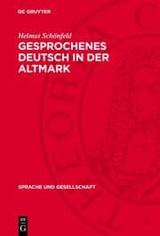 Cover von Gesprochenes Deutsch in der Altmark