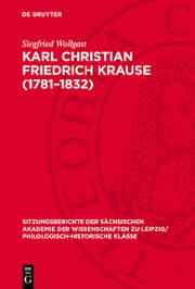 Cover von Karl Christian Friedrich Krause (1781-1832)