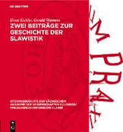 Cover von Zwei Beiträge zur Geschichte der Slawistik