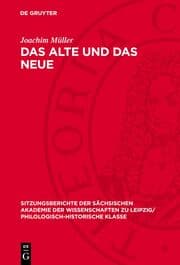 Cover von Das Alte und das Neue