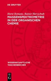 Cover von Massenspektrometrie in der organischen Chemie