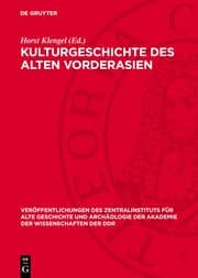 Cover von Kulturgeschichte des alten Vorderasien