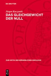 Cover von Das Gleichgewicht der Null