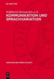 Cover von Kommunikation und Sprachvariation