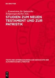Cover von Studien zum Neuen Testament und zur Patristik