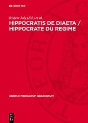 Cover von Hippocratis De Diaeta / Hippocrate Du regime