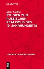 Cover von Studien zum russischen Realismus des 19. Jahrhunderts