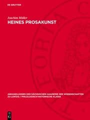 Cover von Heines Prosakunst