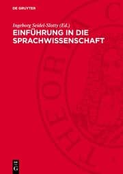 Cover von Einführung in die Sprachwissenschaft