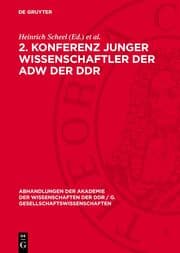Cover von 2. Konferenz junger Wissenschaftler der AdW der DDR