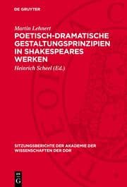Cover von Poetisch-dramatische Gestaltungsprinzipien in Shakespeares Werken
