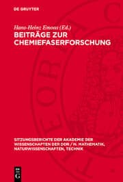 Cover von Beiträge zur Chemiefaserforschung