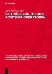 Cover von Beiträge zur Theorie positiver Operatoren