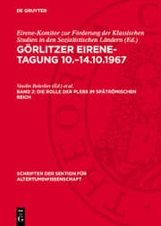 Cover von Die Rolle der Plebs im spätrömischen Reich